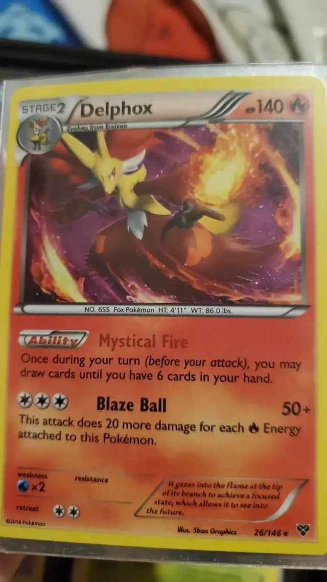 Delphox [Cosmos Holo] - Pokemon XY #26