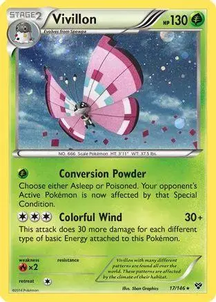 Vivillon [Cosmos Holo] - Pokemon XY #17