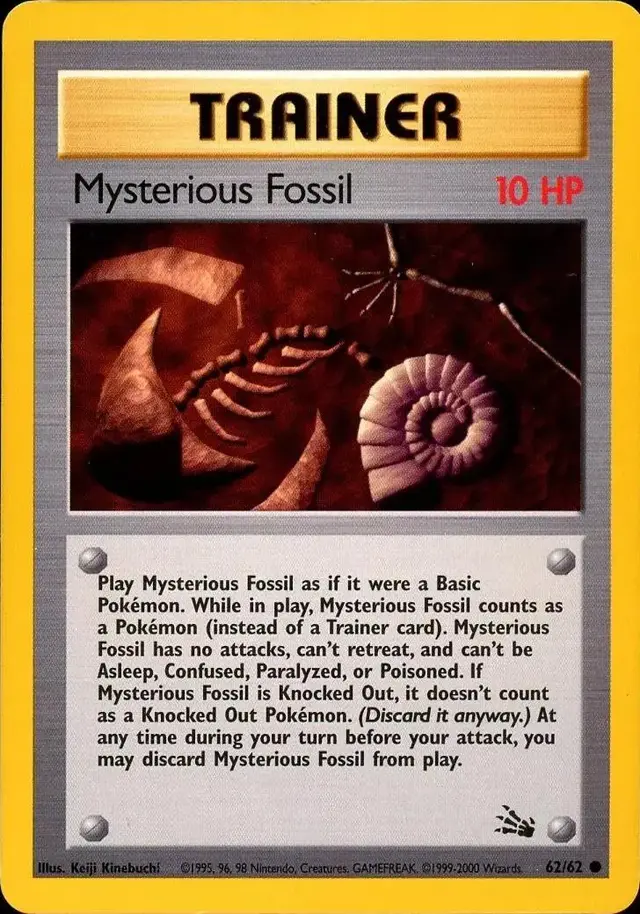 Mysterious Fossil [1999-2000] - Pokemon Fossil #62
