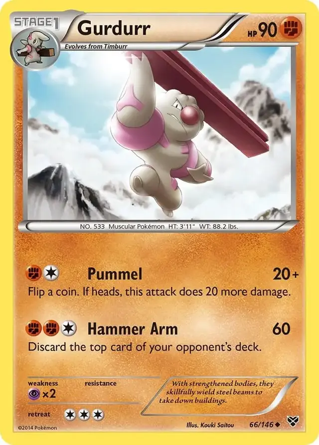 Gurdurr - Pokemon XY #66