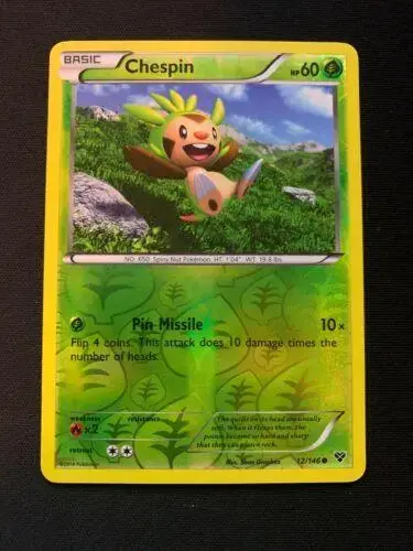 Chespin [Reverse Holo] - Pokemon XY #12
