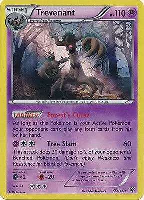 Trevenant [Reverse Holo] - Pokemon XY #55