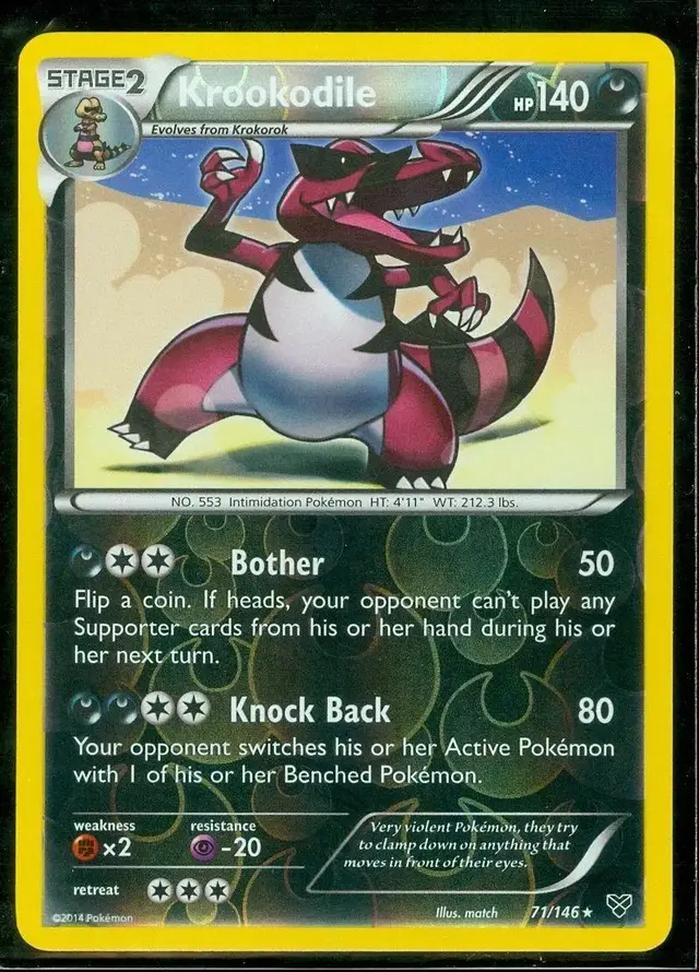 Krookodile [Reverse Holo] - Pokemon XY #71