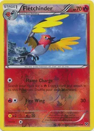 Fletchinder [Reverse Holo] - Pokemon XY #27