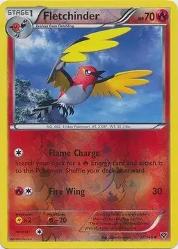 Fletchinder [Reverse Holo] - Pokemon XY