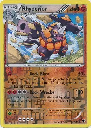 Rhyperior [Reverse Holo] - Pokemon XY #62