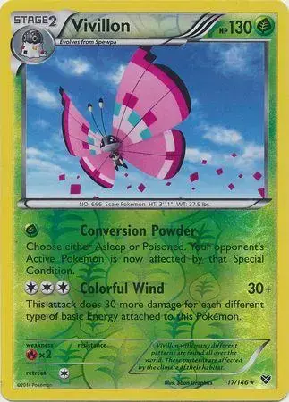 Vivillon [Reverse Holo] - Pokemon XY #17