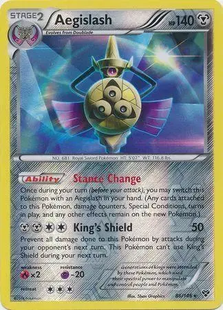 Aegislash [Reverse Holo] - Pokemon XY #86