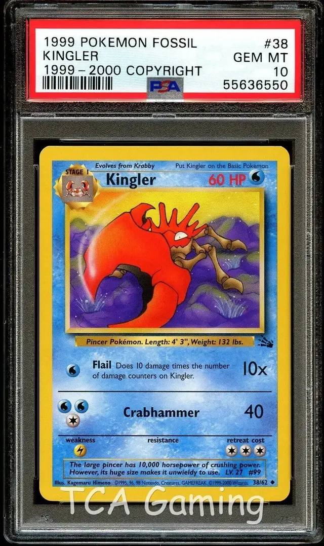 Kingler [1999-2000] - Pokemon Fossil #38