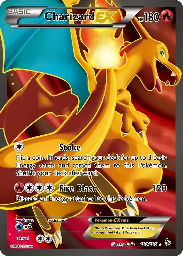 Charizard EX - Pokemon Flashfire #100