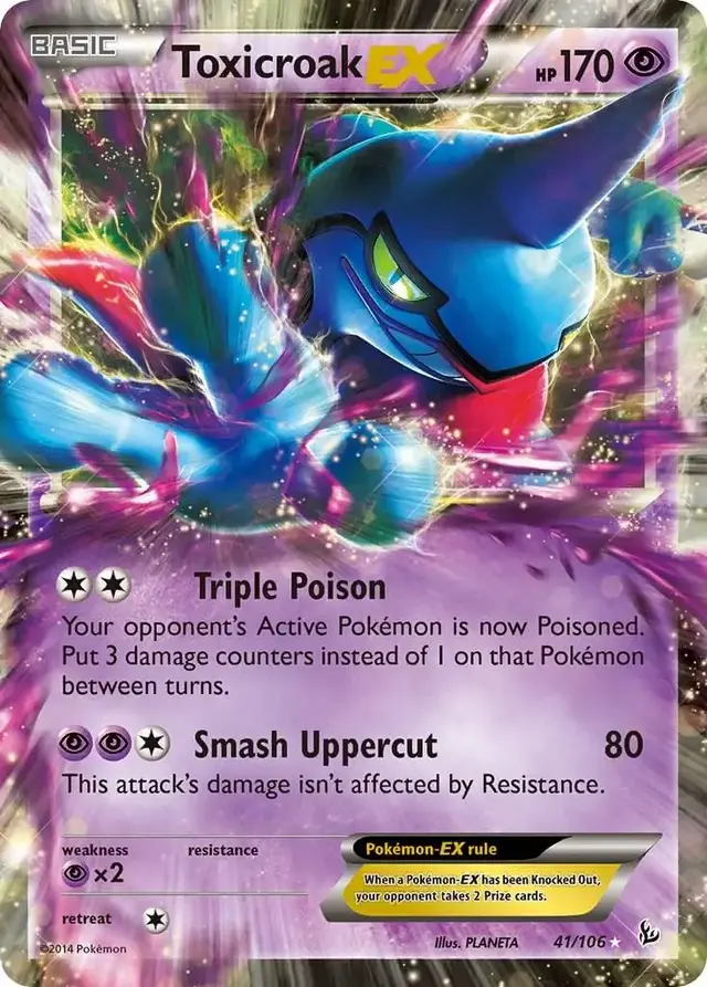 Toxicroak EX - Pokemon Flashfire #41