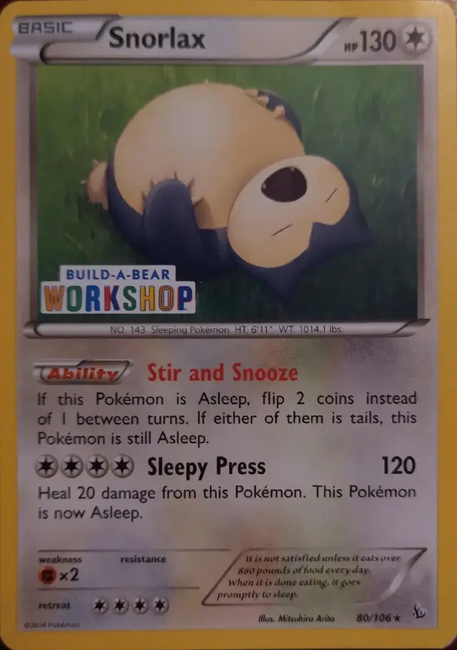 Snorlax [Build-a-Bear] - Pokemon Flashfire #80