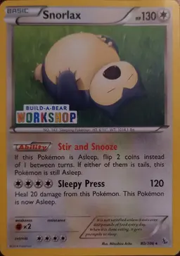 Snorlax [Build-a-Bear] #80 - Pokemon Flashfire