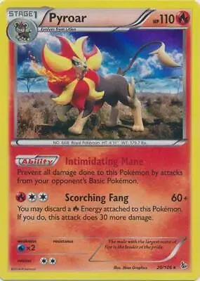 Pyroar [Holo] - Pokemon Flashfire #20