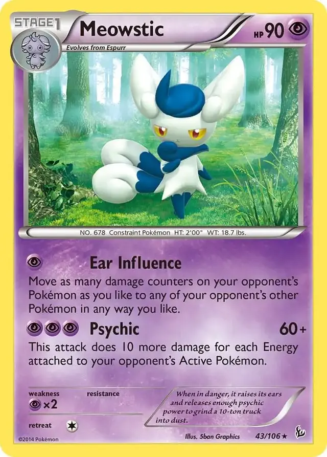 Meowstic - Pokemon Flashfire #43