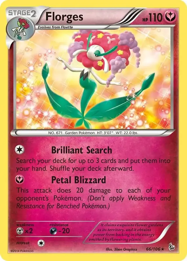 Florges - Pokemon Flashfire #66