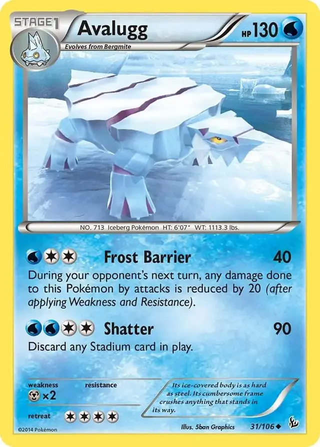 Avalugg - Pokemon Flashfire #31