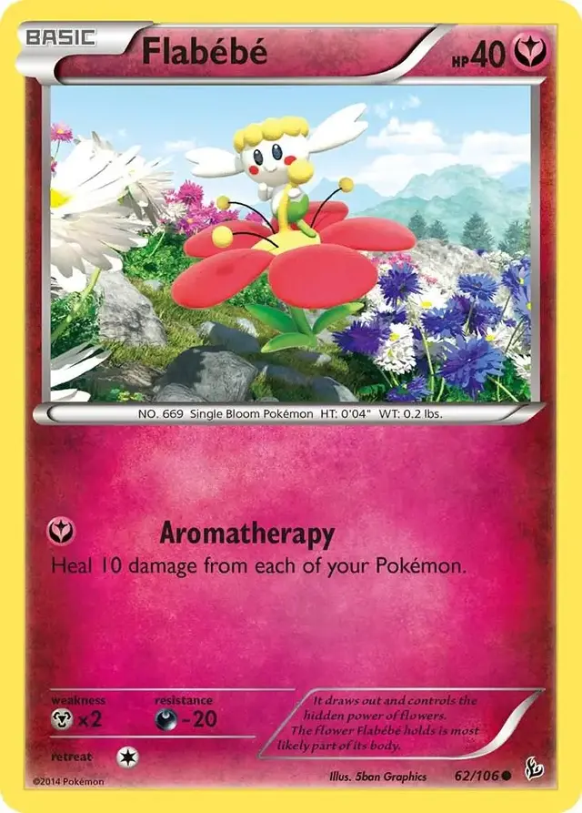 Flabebe - Pokemon Flashfire #62