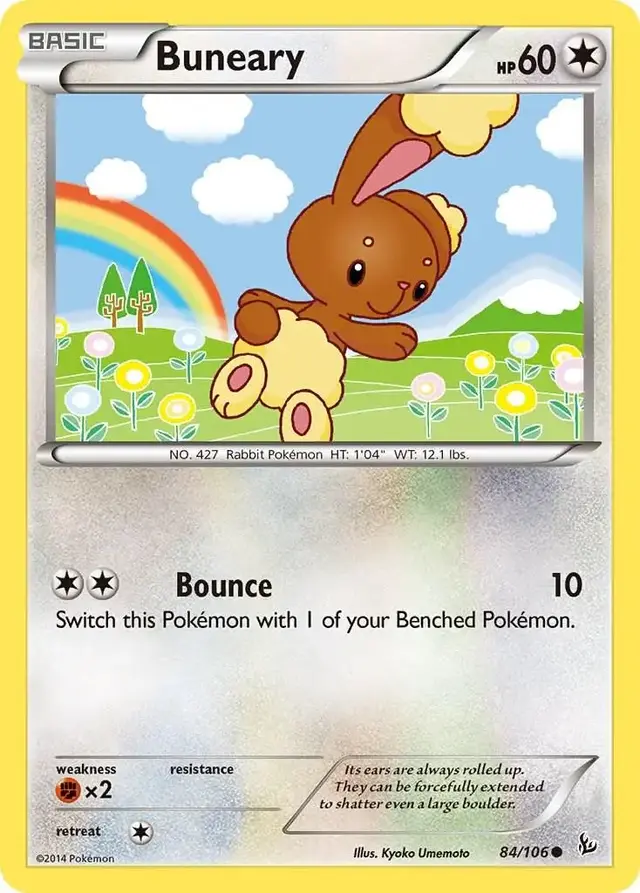 Buneary - Pokemon Flashfire #84