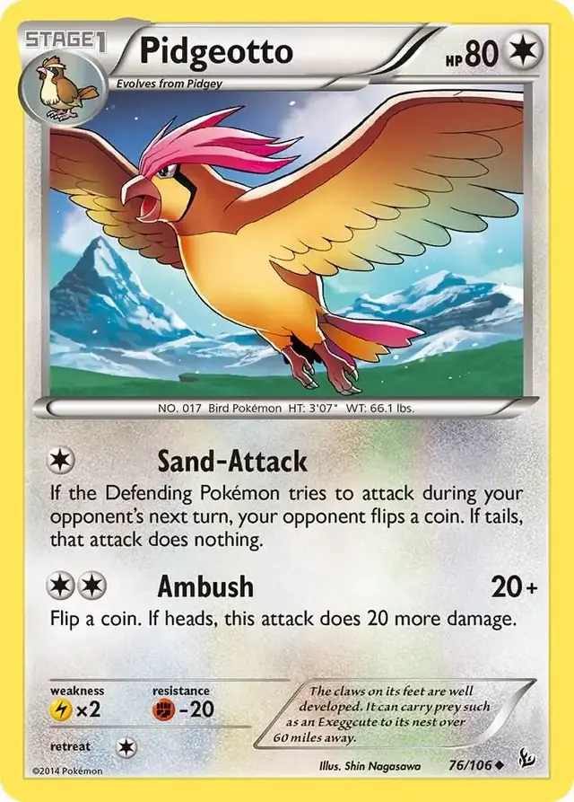 Pidgeotto - Pokemon Flashfire #76