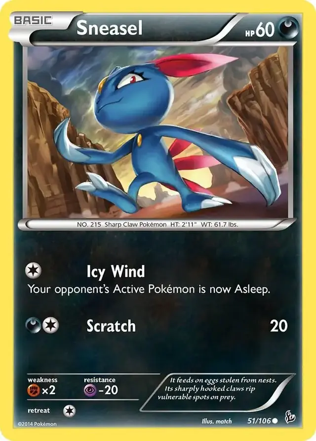 Sneasel - Pokemon Flashfire #51