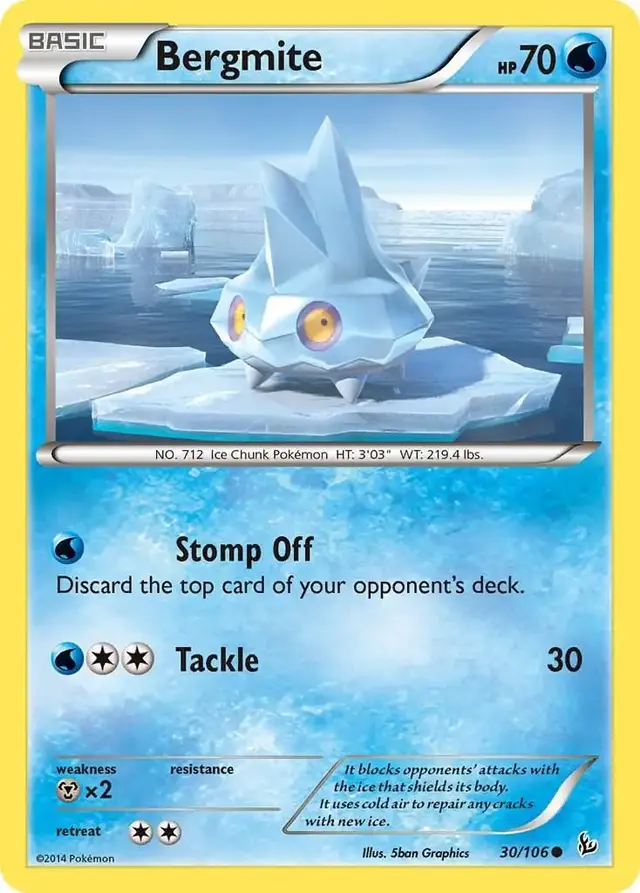 Bergmite - Pokemon Flashfire #30
