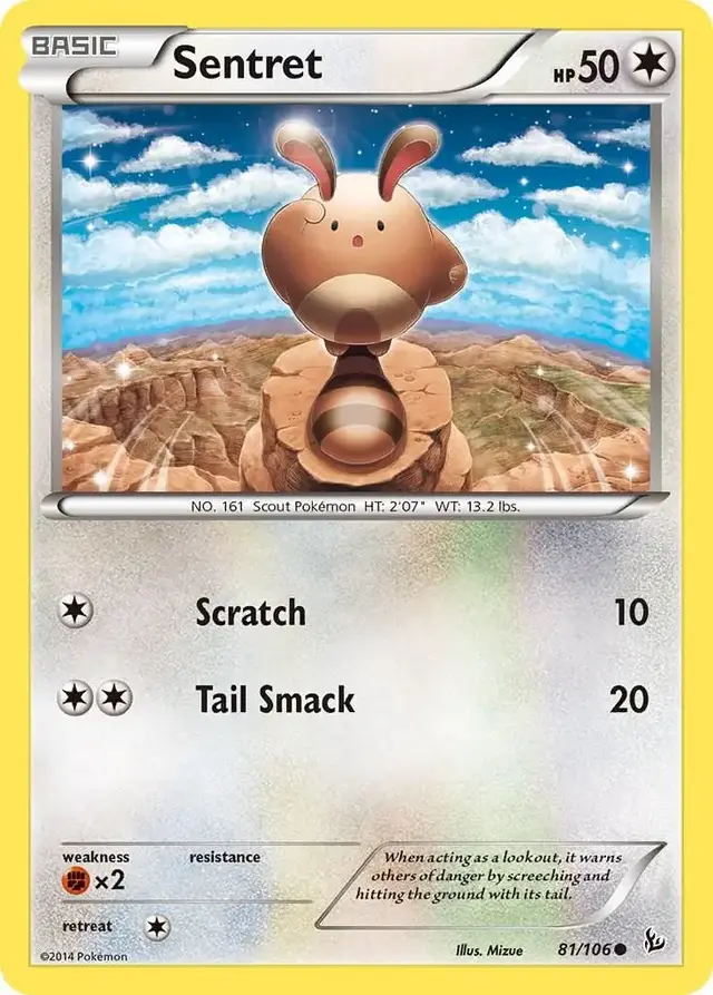 Sentret - Pokemon Flashfire #81