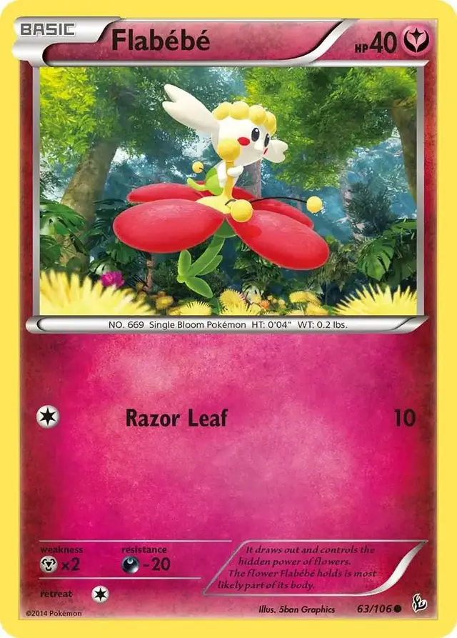 Flabebe - Pokemon Flashfire #63