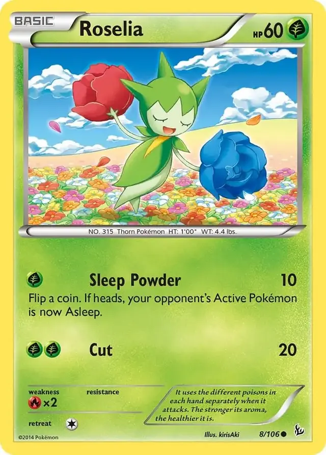 Roselia - Pokemon Flashfire #8
