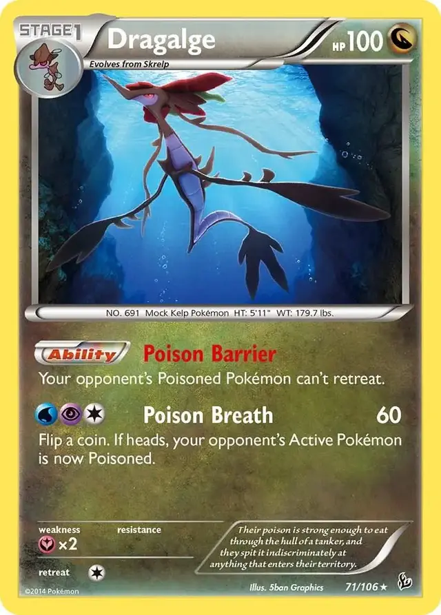Dragalge - Pokemon Flashfire #71