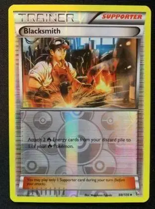 Blacksmith [Reverse Holo] - Pokemon Flashfire #88