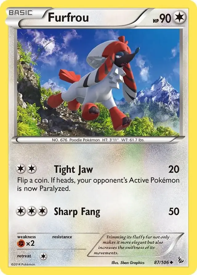 Furfrou - Pokemon Flashfire #87