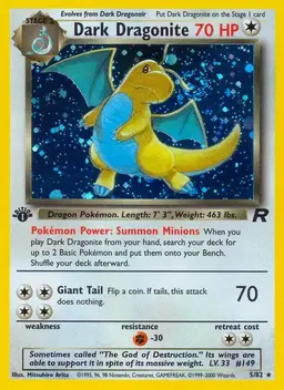 Dark Dragonite [1st Edition] #5 - Pokemon Team Rocket
