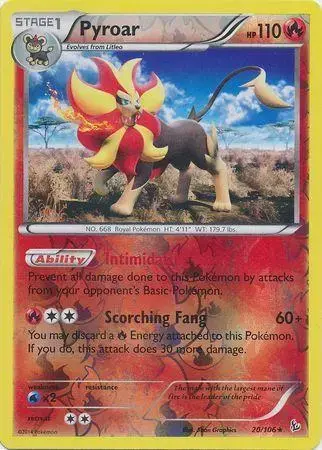 Pyroar [Reverse Holo] - Pokemon Flashfire #20