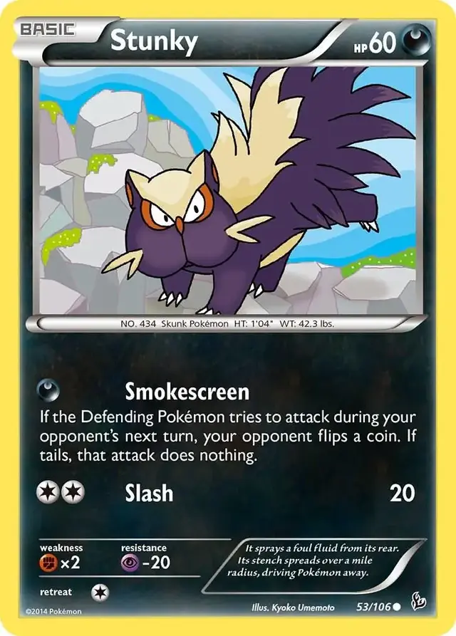 Stunky - Pokemon Flashfire #53