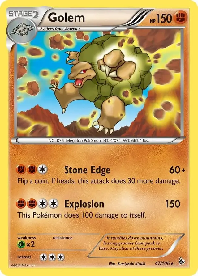 Golem - Pokemon Flashfire #47