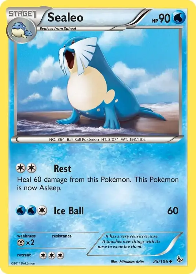 Sealeo - Pokemon Flashfire #25