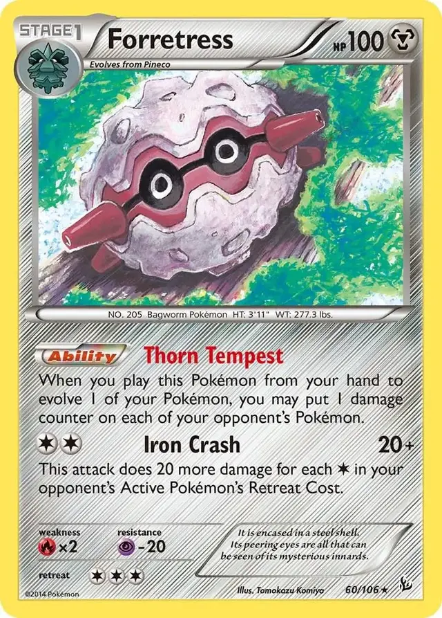 Forretress - Pokemon Flashfire #60