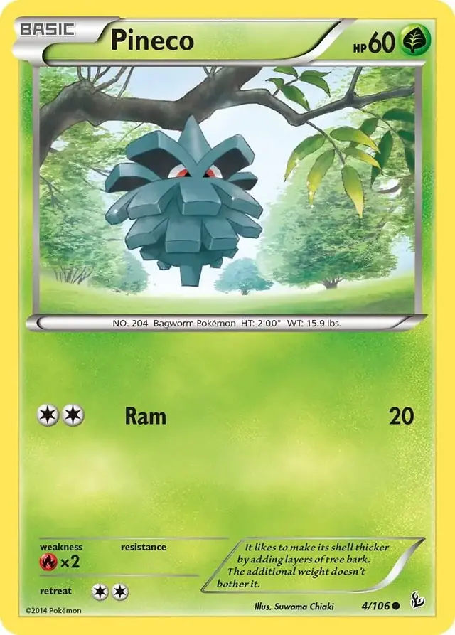 Pineco - Pokemon Flashfire #4