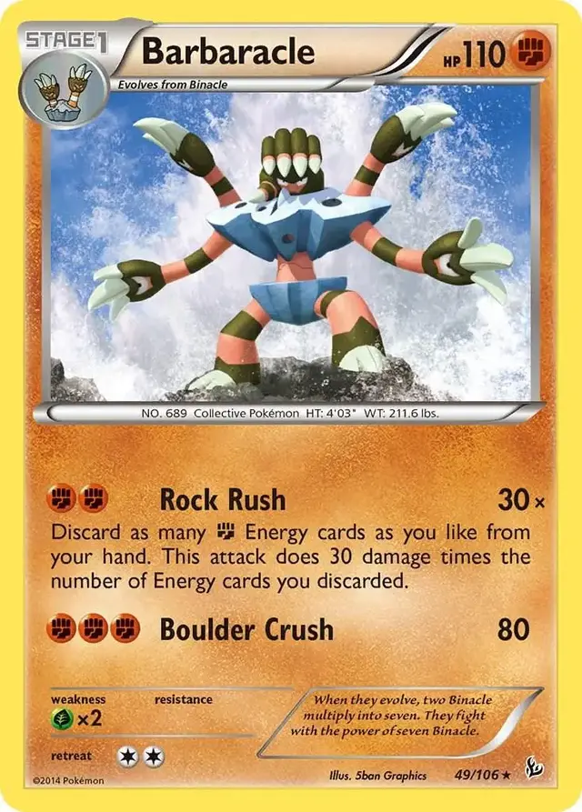 Barbaracle - Pokemon Flashfire #49