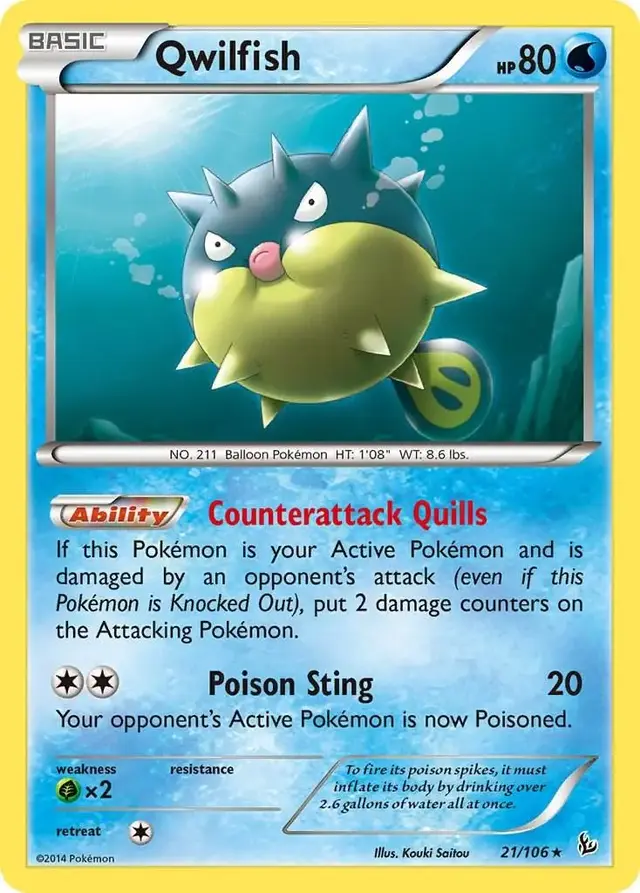 Qwilfish - Pokemon Flashfire #21