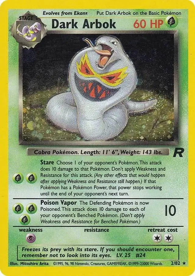 Dark Arbok - Pokemon Team Rocket #2