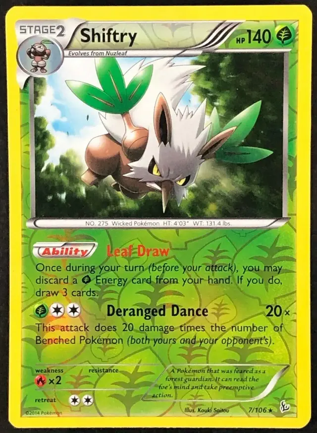 Shiftry [Reverse Holo] - Pokemon Flashfire #7