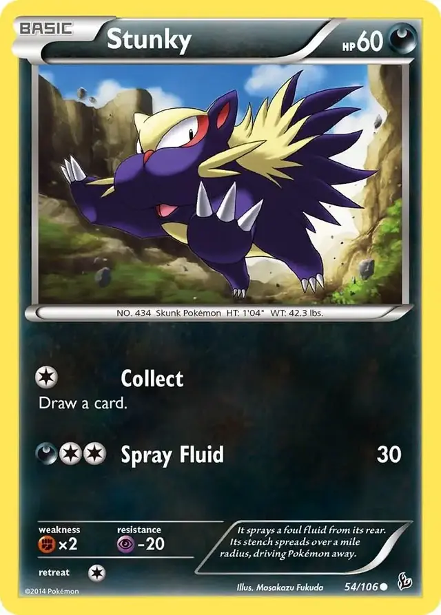 Stunky - Pokemon Flashfire #54