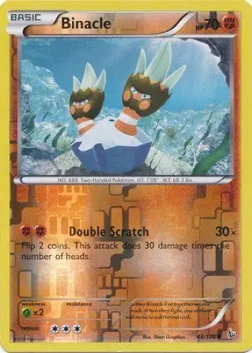 Binacle [Reverse Holo] - Pokemon Flashfire #48