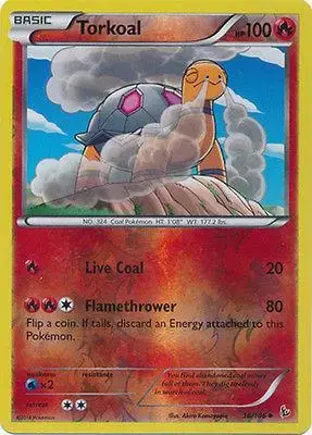 Torkoal [Reverse Holo] - Pokemon Flashfire #16