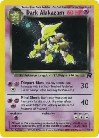 Dark Alakazam - Pokemon Team Rocket #1