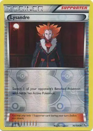 Lysandre [Reverse Holo] - Pokemon Flashfire #90