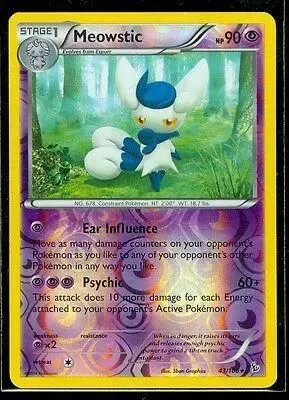 Meowstic [Reverse Holo] - Pokemon Flashfire #43