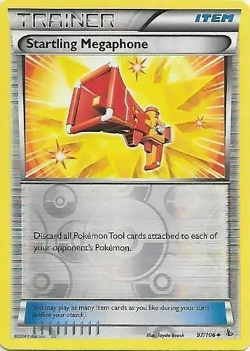 Startling Megaphone [Reverse Holo] - Pokemon Flashfire #97